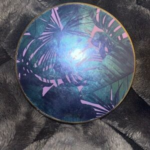 Tropical Leaf Print Compact Mirror